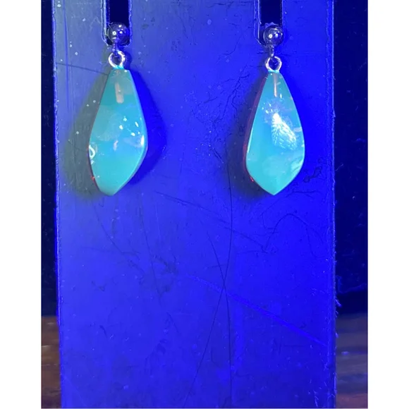 Women's vintage Amber Teardrop Dangle Earrings One Size - Picture 2 of 4